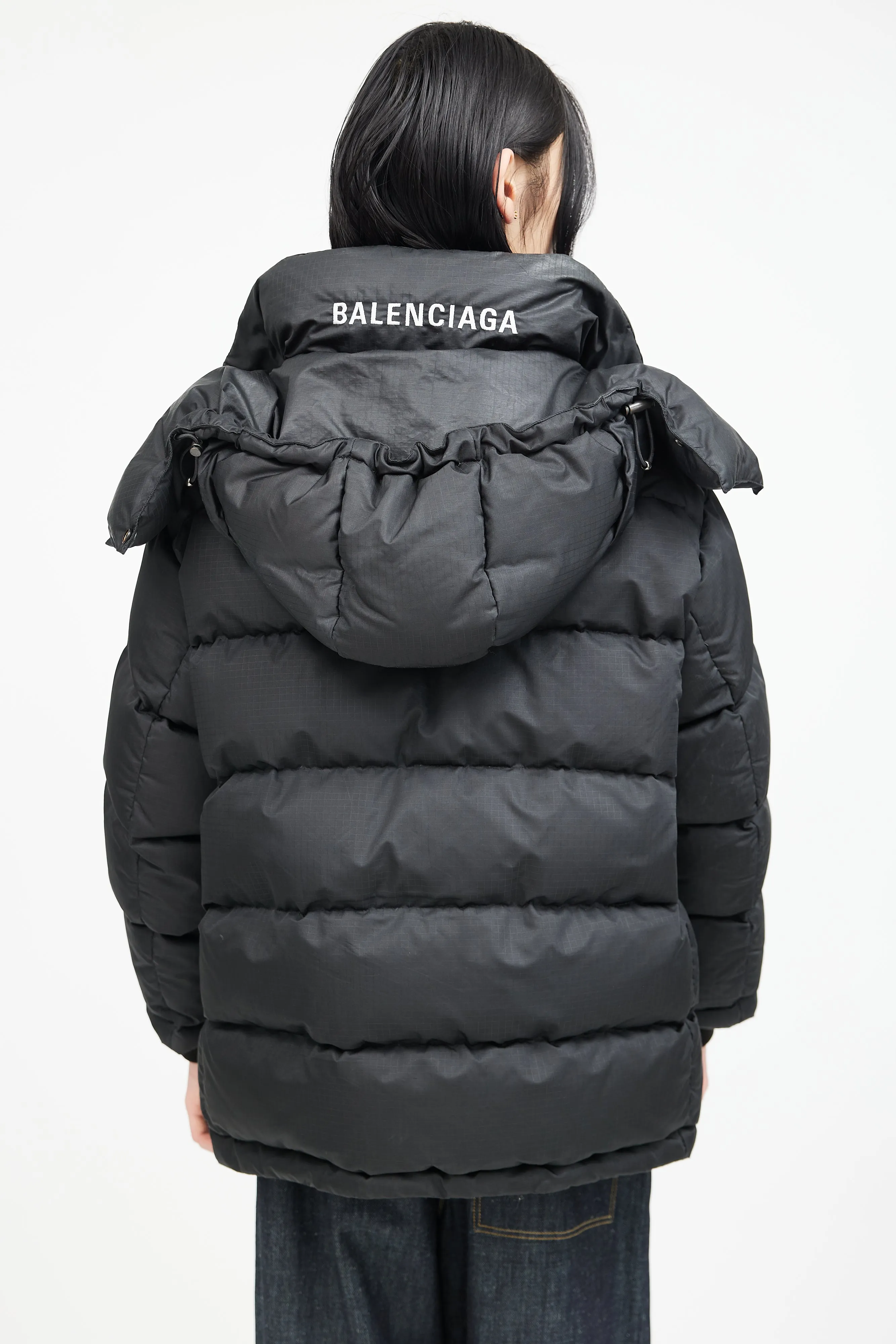 Black Archetype Logo Down Jacket