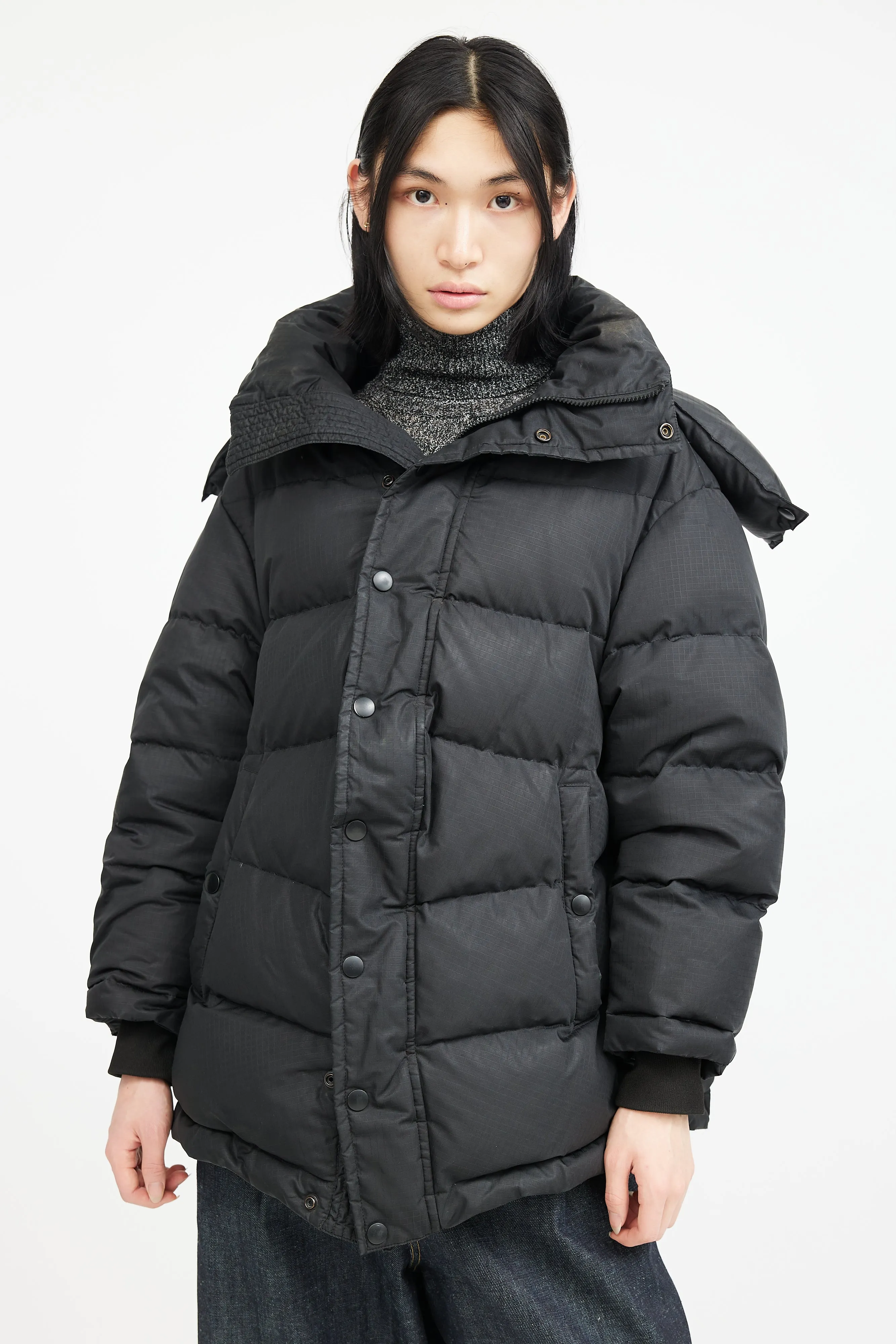 Black Archetype Logo Down Jacket