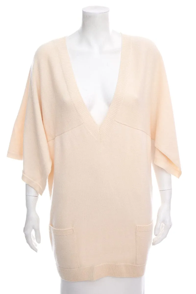 Chanel Cream Sweater SZ 48