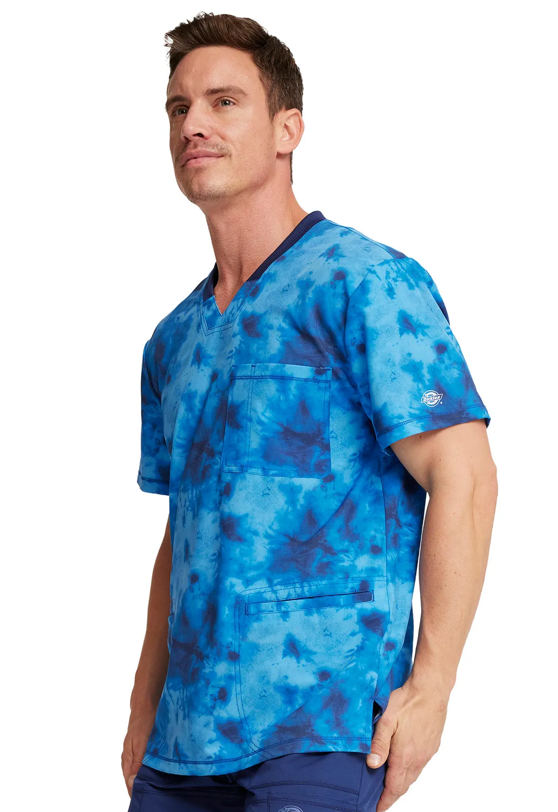 Dynamix - Men's Rib Knit V-Neck Print Top