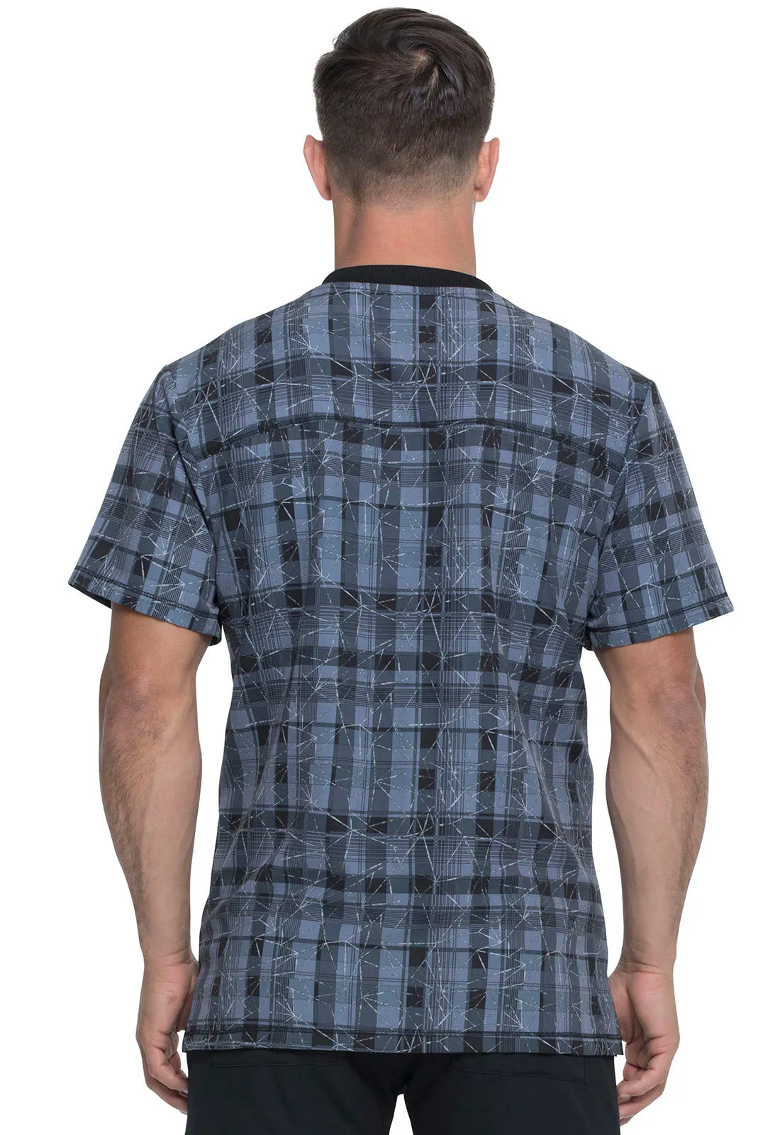 Dynamix - Men's Rib Knit V-Neck Print Top