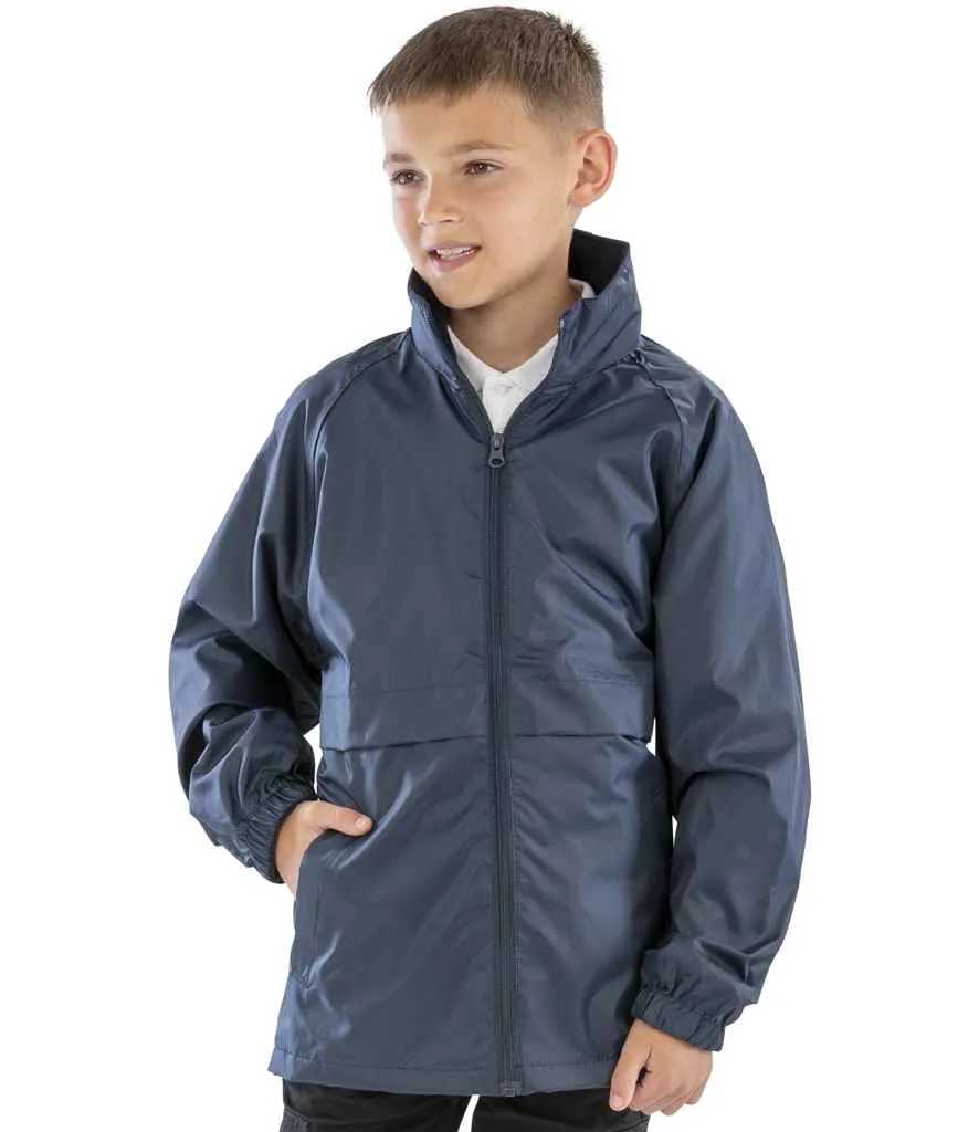 Result Core Kids Micro Fleece Lined Jacket | Navy