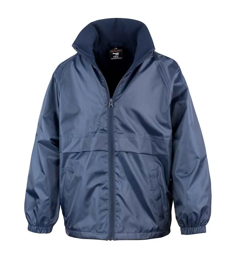 Result Core Kids Micro Fleece Lined Jacket | Navy